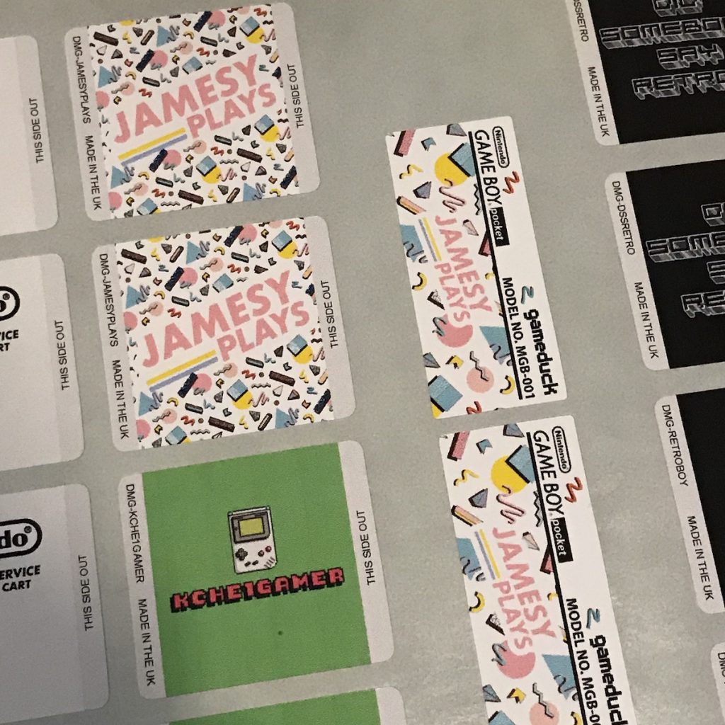 Custom Gameboy Color Sticker Custom Gameboy Stickers and Labels - Gameduck
